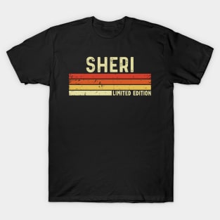 Sheri Name Vintage Retro Limited Edition Gift T-Shirt